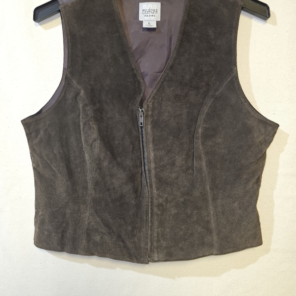 Wilson Dark Brown Suede Vest - Picture 5 of 6
